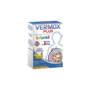 Farmacia PVR - Vermox Plus Infantil Mebendazol Quinfamida