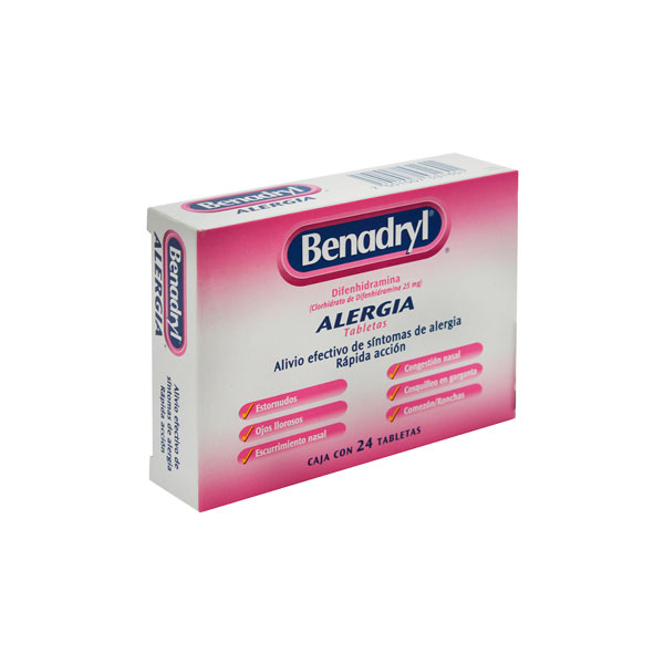 Benadryl (24 tabs)